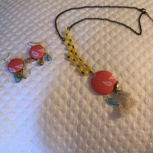 Plunder Necklace With Ear Rings to match